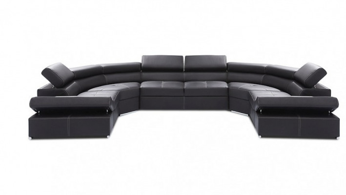 XXL Wohnlandschaft 100% ITALY LEDER Sofa Couch Polster Design Eck Garnitur Sofas