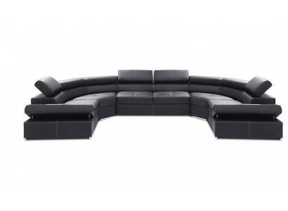 XXL Wohnlandschaft 100% ITALY LEDER Sofa Couch Polster Design Eck Garnitur Sofas