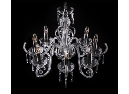 Bohemia Modern Leuchte Decken Leuchte Leuchter Kristall Lampe Kronleuchter Gold