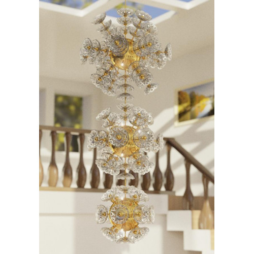 Kristall Kronleuchter Lüster Deckenleuchte Hängeleuchte Bohemia Flower Lampe Neu