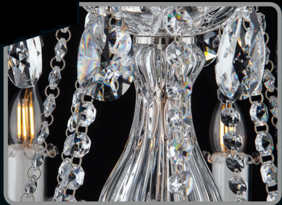 Wandleuchte Bohemia Luster Leuchte Kronleuchter Wand Lampen Kristall Wandlampe