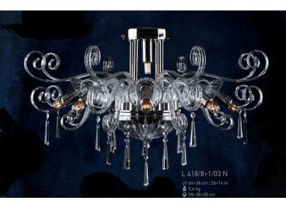 Lampe Luster Kristall Leuchten Decken Hänge Kronleuchter Lampen Leuchte Bohemia