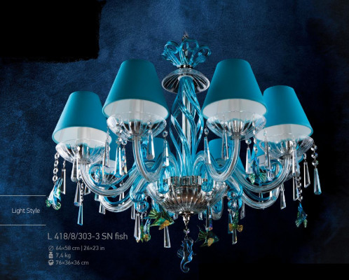 Luster Lampe Kristall Kronleuchter Hängeleuchte Leuchte Bohemia Deckenleuchte