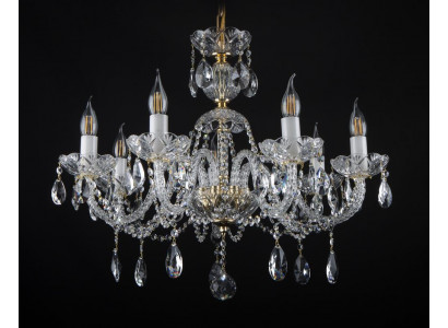 -Luster Hänge Lampe Kristall Leuchten Decken Kronleuchter Leuchte Bohemia Lampen