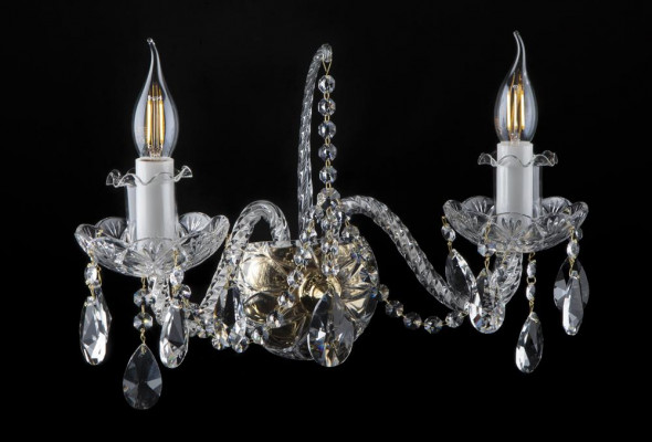 -Wandleuchte Luster Bohemia  Lampen Wandlampe Lampe Wand Kronleuchter Antik Stil