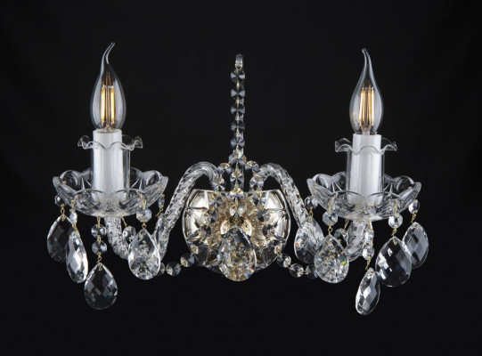 -Wandleuchte Luster Bohemia Antik Stil Lampen Wandlampe Lampe Wand Kronleuchter