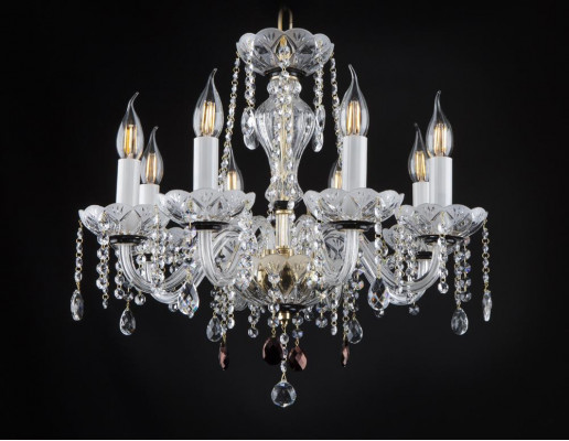 Luster Kronleuchter Kristall Leuchte Bohemia Lampe Deckenleuchte Hängeleuchte