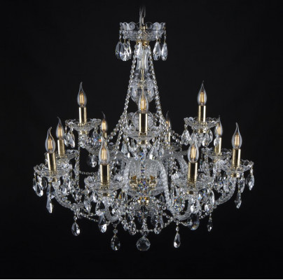 Königlicher Bohemia Palast Kronleuchter Lampe Leuchten 12x Lampen Deckenlampe