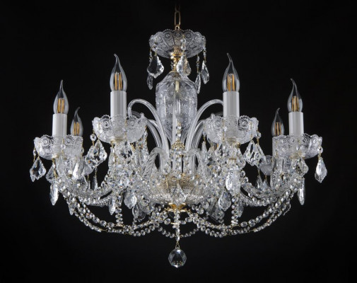 Königlicher Palast Bohemia Kronleuchter Lampe Leuchten 8x Lampen Deckenlampe