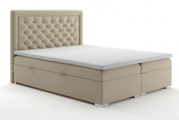 Chesterfield Boxspring Bett Hotel Doppel Luxus Betten Polster Kasten Funktion