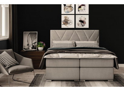 Chesterfield Schlafzimmer Boxspring Bett Doppel Betten Polster Kasten Funktion