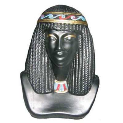 Ägypten Skulptur Kleopatra Kunststoff Statue Figuren Statuen Antik Stil 25cm Neu
