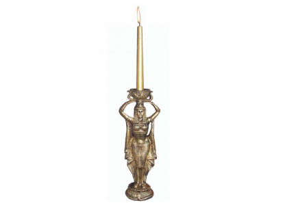 Kerzenständer Skulptur Ägyptische Kerzenleuchter Leuchter Candle Holder 37 cm