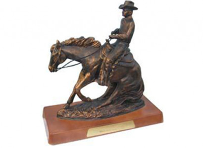 Cowboy Designer Figur Skulptur Briefbeschwerer USA Rodeo Deko Dekoration 45cm