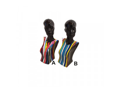 Abstrakte Skulptur Frauen Büste 58 cm Stil Statuen Skulpturen Figuren Wohnzimmer