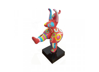 Abstrakte Designer Kunst Niedliche Figur Statue Bunt Bemante Skulpturen Statuen