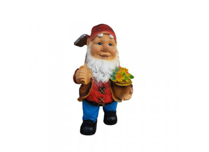 Garten Haus Dekoration Figur Statue Skulpturen Deko Figuren Zwerg Handarbeit M36