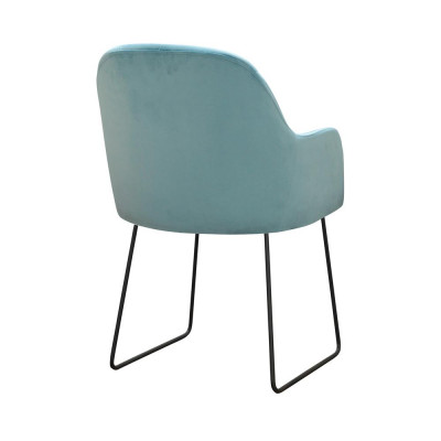 Stuhl  4x Lounge Sessel Stuhl Gruppe Restaurant Club Wohnzimmer Polstersessel