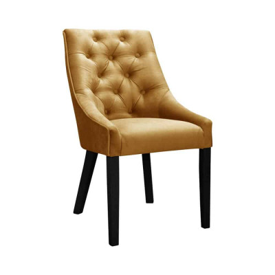 Sessel Stuhl 1x Esszimmer Fernseh Lounge Textil Sitz Chesterfield Polsterstuhl
