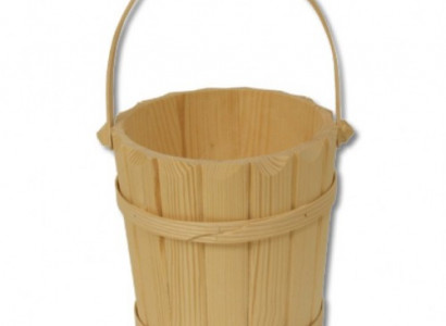 Holzeimer Wassereimer Saunaeimer Mittelalter Eimer Kiefer Echtes Holz 25cm Neu