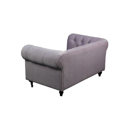 Chesterfield 2 Sitzers Klassische Luxus Barock Rokoko Sofa Textil Leder Couch