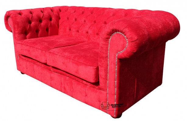 jvmoebel ®  Leder Sofa Couch - Design Polster Zweisitzer Couch Garnitur Rot Neu