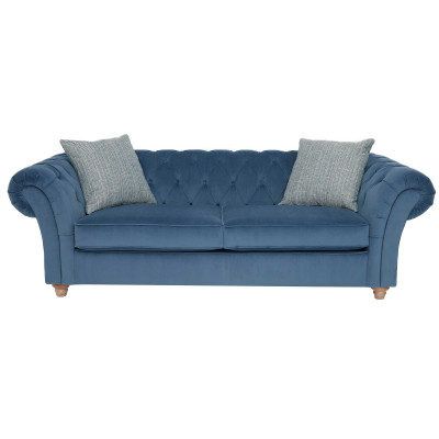 jvmoebel ®  Leder Sofa Couch - Design Polster Zweisitzer Couch Garnitur Blau Neu