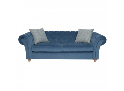 jvmoebel ®  Leder Sofa Couch - Design Polster Zweisitzer Couch Garnitur Blau Neu