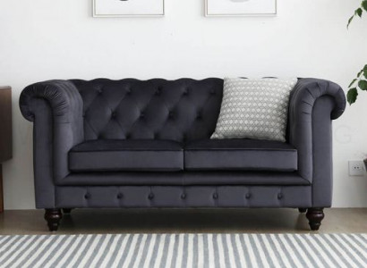 Sofa Luxus Textil Chesterfield Couch Sofas Polster 2 Sitzer Zweisitzer