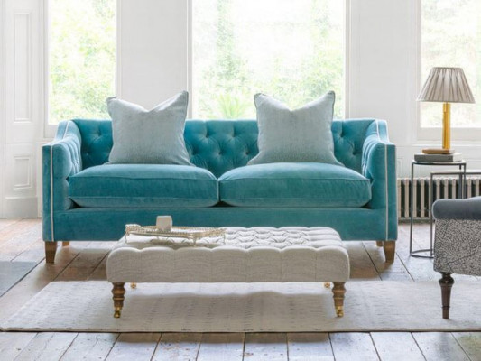 Chesterfield Sofa 2 Sitzer Polster Designer Couchen Sofas Garnitur Zweisitzer