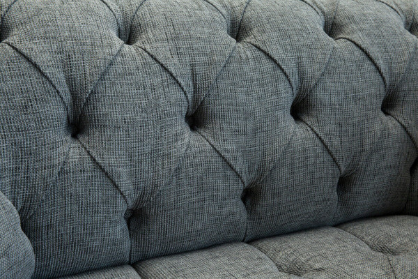 Luxus 2 Sitzer Couch Polster Sofa Leder Stoff Couchen Chesterfield Garnitur Neu
