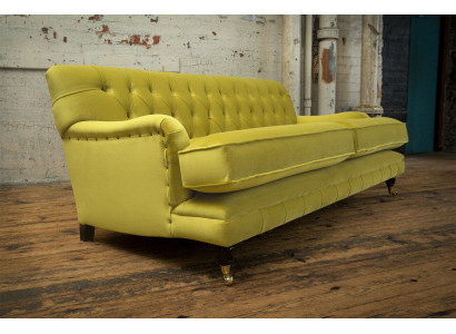 Chesterfield 3 Sitzer Design Sofa Couch Polster Sofas Couchen Textil dreisitzer