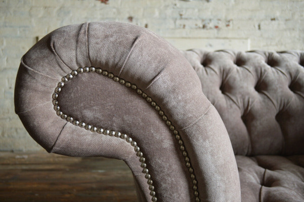 Chesterfield Sessel Fernseh Couch 1 Sitzer Sofa Stoff Polster Neu Textil Couchen
