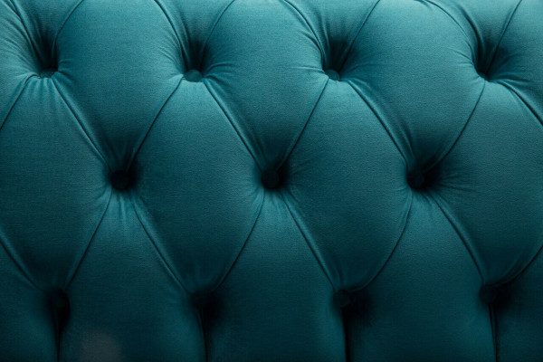 Sofas Chesterfield 3 Sitzer Couch Polster Sitz Textil Stoff Leder Couchen Turkis