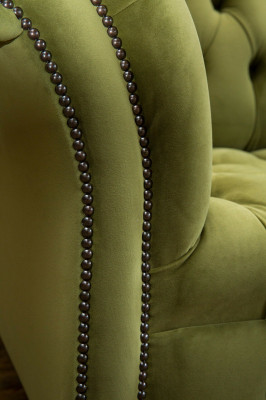 Chesterfield Couch 2 Sitzer Polster Sitz Textil Stoff Leder Couchen Sofas Sofa