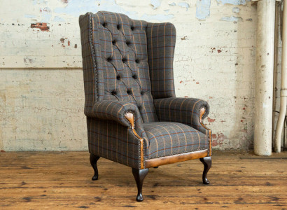 Sessel Club Lounge Designer Stuhl Polster Sofa 1 Sitzer Relax Fernseh Neu