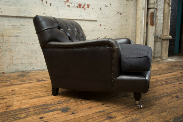 Sessel Club Lounge Designer Stuhl Polster Sofa 1 Sitzer Relax Drehbar Fernseh