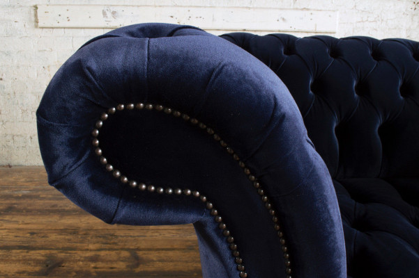 Chesterfield Sofa Couch Polster Garnitur 1,5 Sitzer Sofas Klassisch Einsitzer