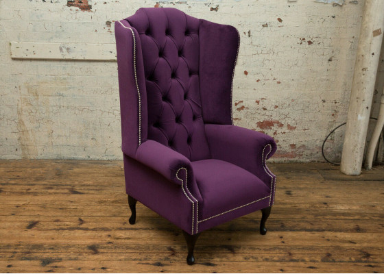 Chesterfield Design Sofa Sessel Couch Polster Luxus Textil Couchen Ohrensessel