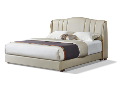 Polsterbett Doppelbett Designer Bett Ehebett Schlafzimmer Lederbett Neu Betten