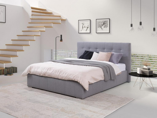 Beige 160x200 Bett Schlafzimmer Betten Textil Leder Hotel Luxus Polster Big Neu