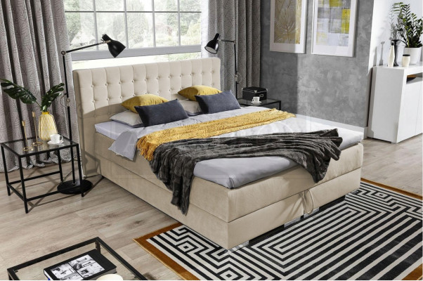 Chesterfield Design Bett Textil Samt Polster Samt Hotel Betten Schlafzimmer Neu