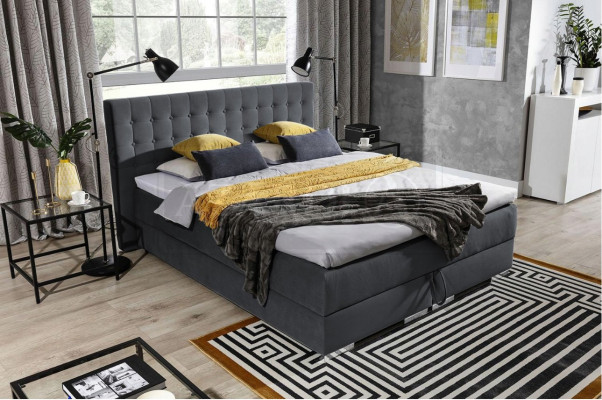 Chesterfield Design Bett Textil Samt Polster Samt Hotel Betten Schlafzimmer Neu