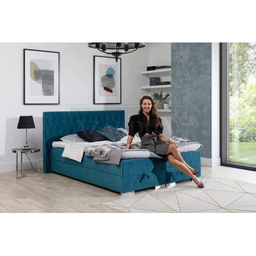 Boxspringbett inkls. Matratze Bett Doppel Betten Hotel Polster Schlafzimmer Neu