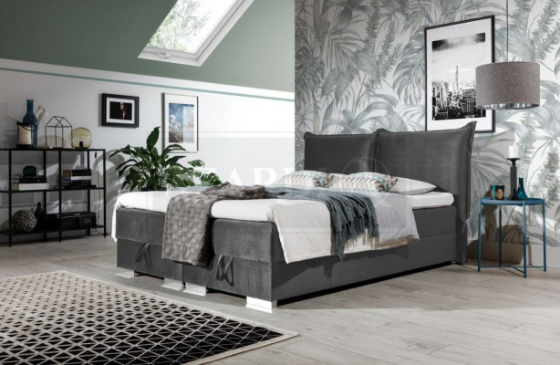 Boxspring Betten Bett Polster Kunstleder Designer Hotel Doppel Luxus Design Neu
