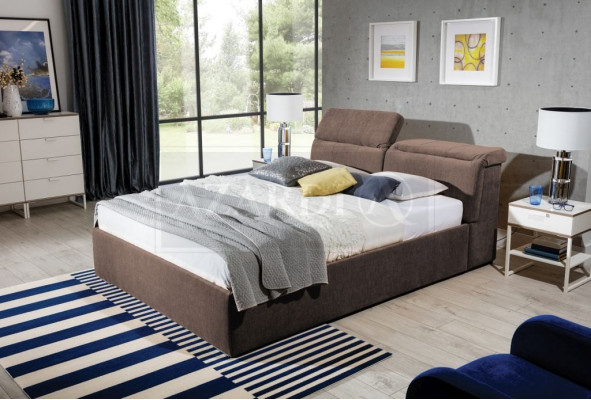 Weißes 180x200 Bett Schlafzimmer Betten Textil Leder Hotel Luxus Polster Big