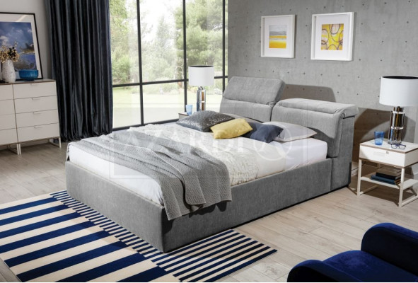 Weißes 180x200 Bett Schlafzimmer Betten Textil Leder Hotel Luxus Polster Big