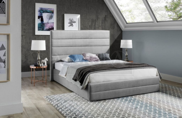 Luxus Schlafzimmer Bett Polster Design 160x200cm Doppel Hotel Betten Textil Neu
