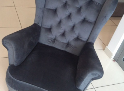 Ohrensessel Chesterfield Lehn Stühle Sessel 1 Sitzer Thron Stuhl Sitz Polster