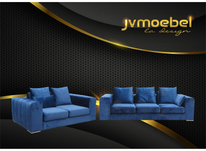Sofagarnitur Big Set 32 Sitzer Textil Sofa Couch Wohnzimmer Garnitur Design Neu